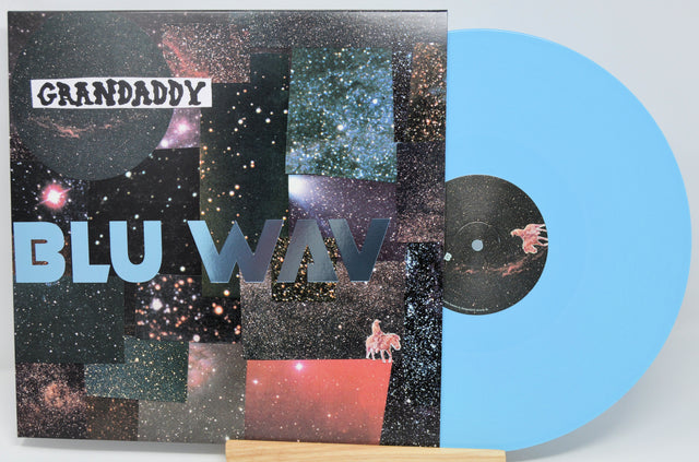 Vinyl record with a colorful cover featuring the text 'Grandaddy' and 'Blu Wave'.