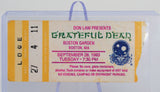 Grateful Dead - 1993 Boston Ticket Stub