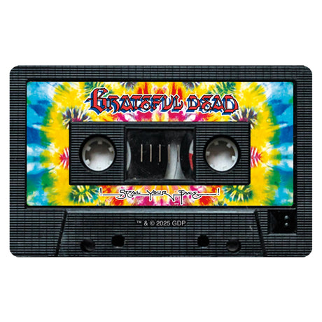 Grateful Dead cassette tape with colorful tie-dye design and Steal Your Face artwork