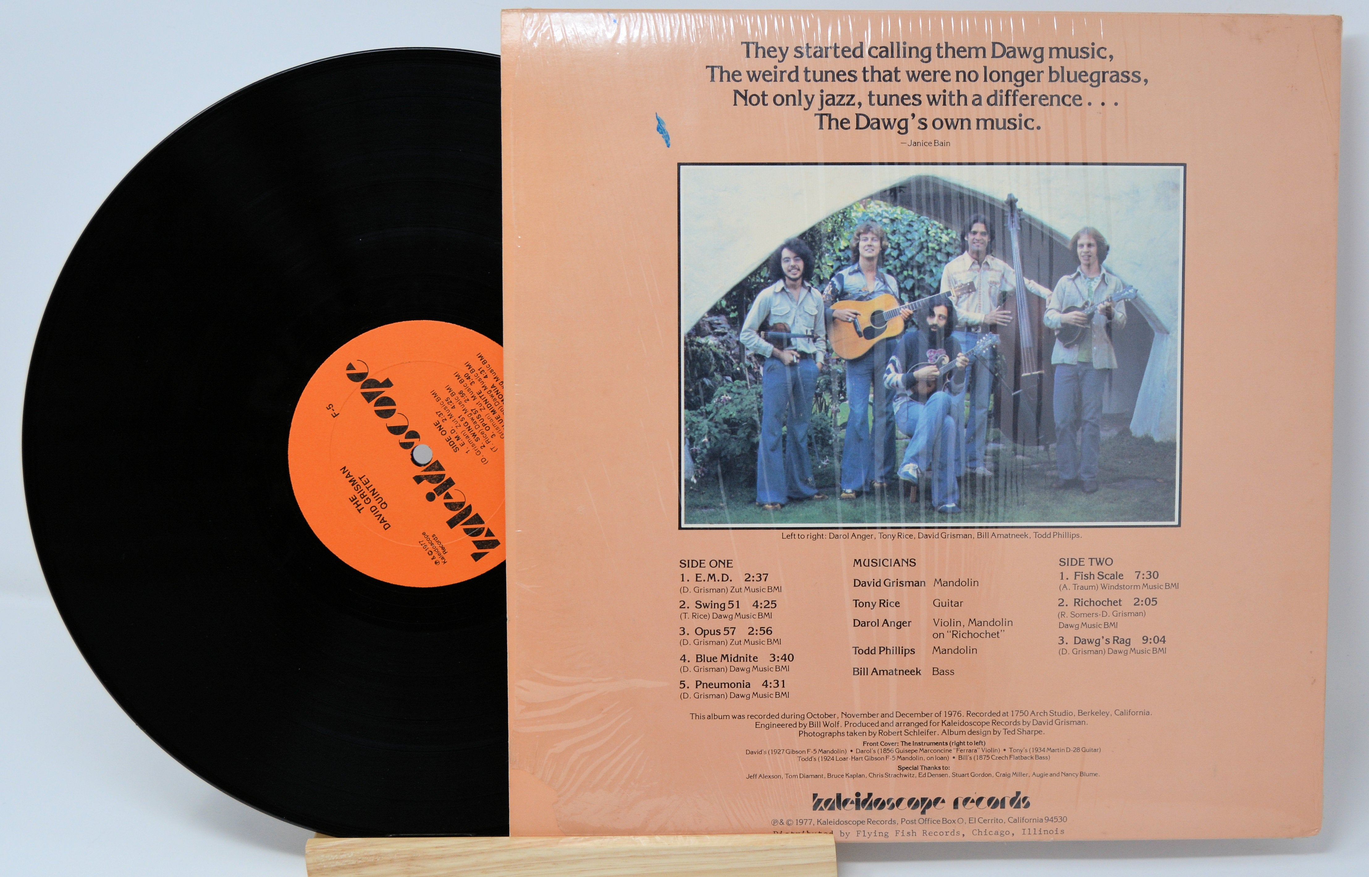 David Grisman - Quintet, vinyl Record Album LP, Kaleidoscope