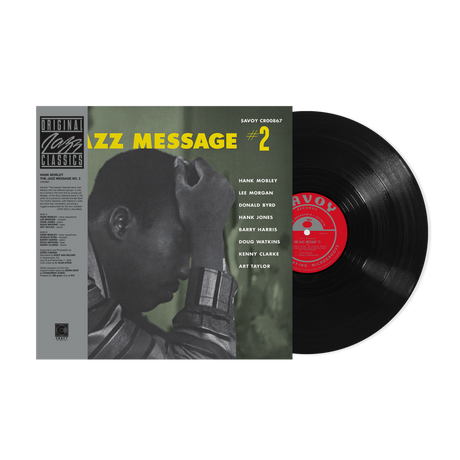 Vinyl record with cover featuring a person holding a phone, labeled 'ZZ Message #2'.