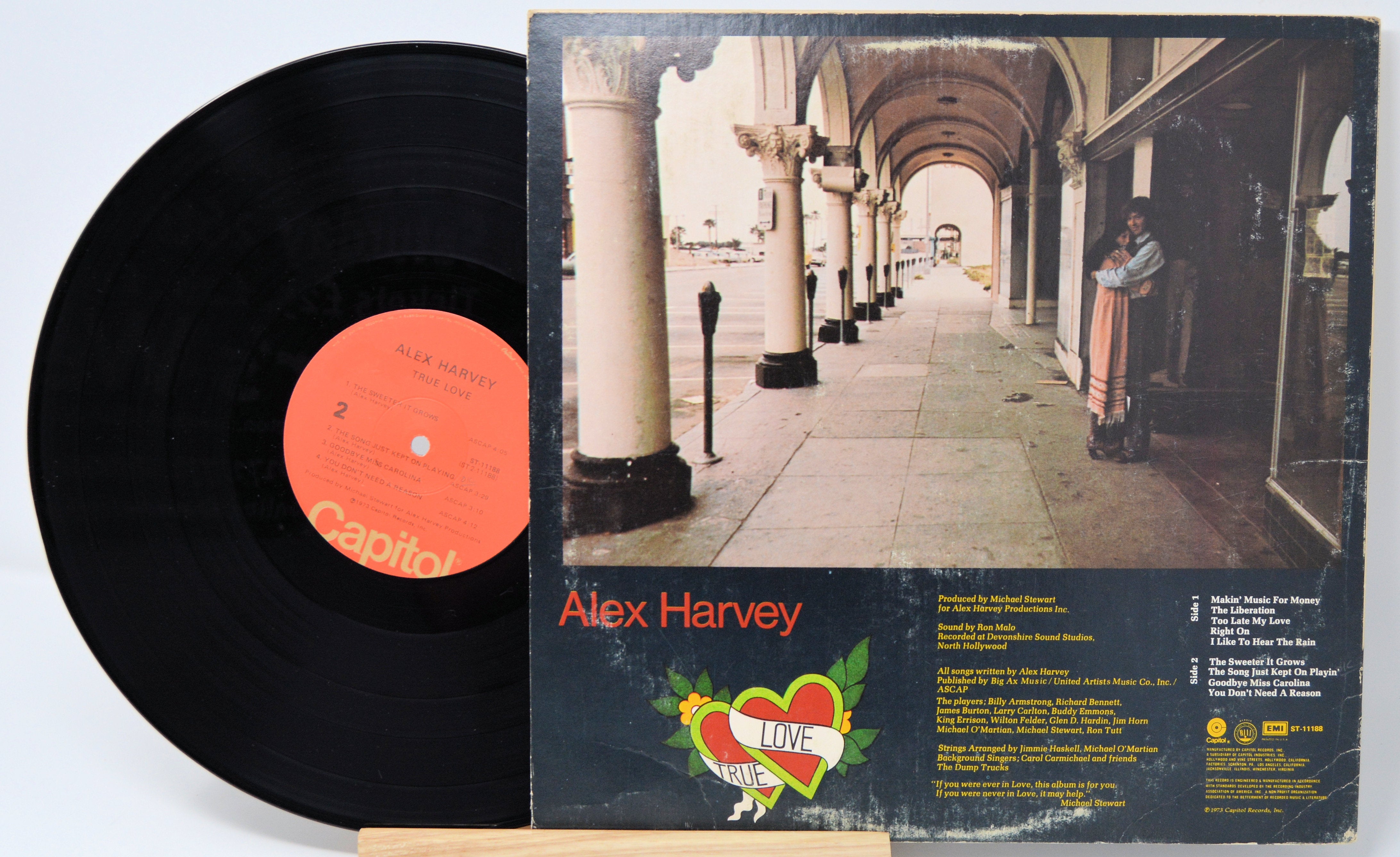 Alex Harvey - True Love, Vinyl Record Album LP, Capitol ST-11188