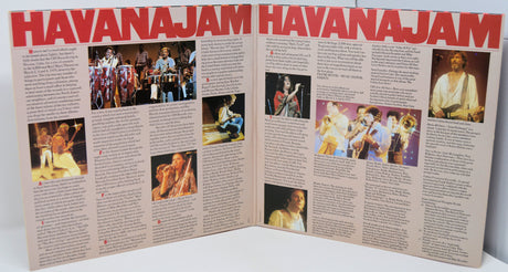 Inside gatefold of Havana Jam album with concert photos and artist details