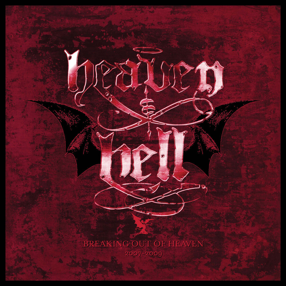 Album cover with 'Heaven & Hell' design on a red background