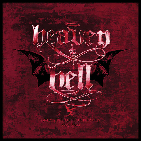 Album cover with 'Heaven & Hell' design on a red background