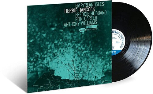 Vinyl record with a green and black cover featuring the album 'Empyrean Isles' by Herbie Hancock.
