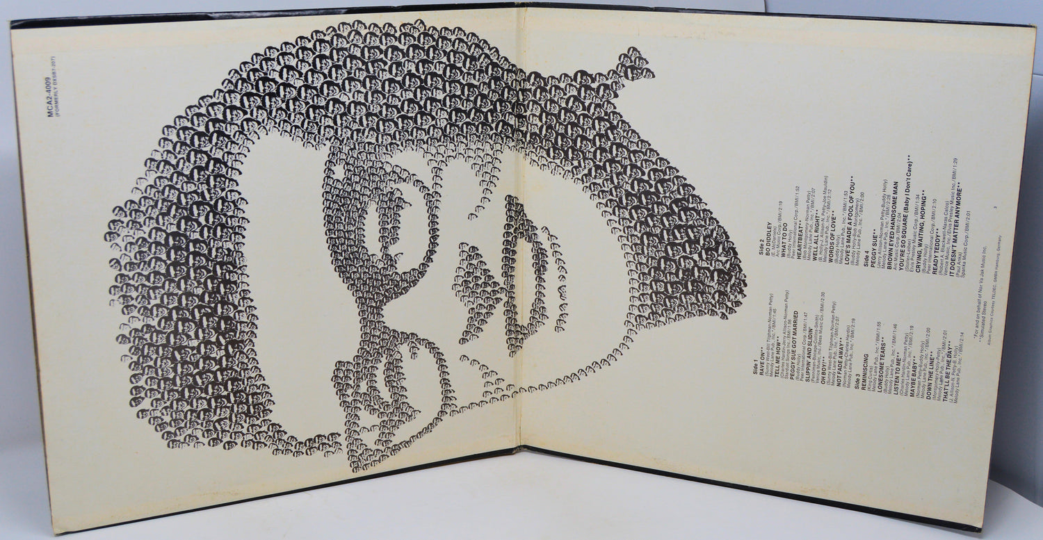 Book with a face made of text on a white background