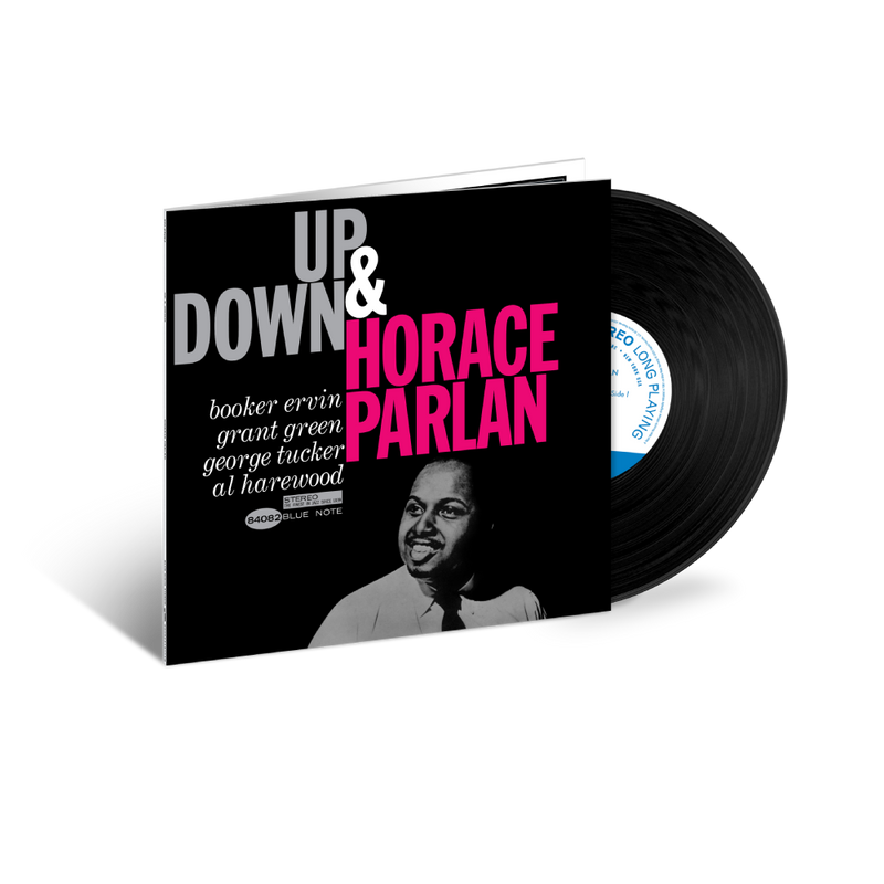 Vinyl record with cover featuring 'Horace Parlan' and album details on a white background