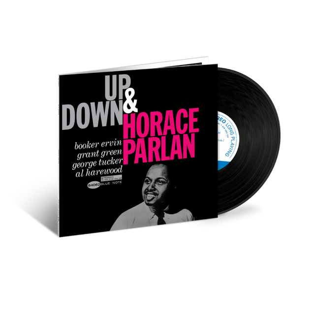 Vinyl record with cover featuring 'Horace Parlan' and album details on a white background