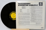 Vinyl record with its cover displaying text and a logo.