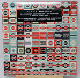 Vinyl record cover with 'America Give Up' by Howler, featuring a pattern of the album title.