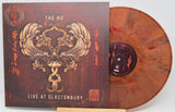Vinyl record and cover with 'The Hu' live at Glastonbury design
