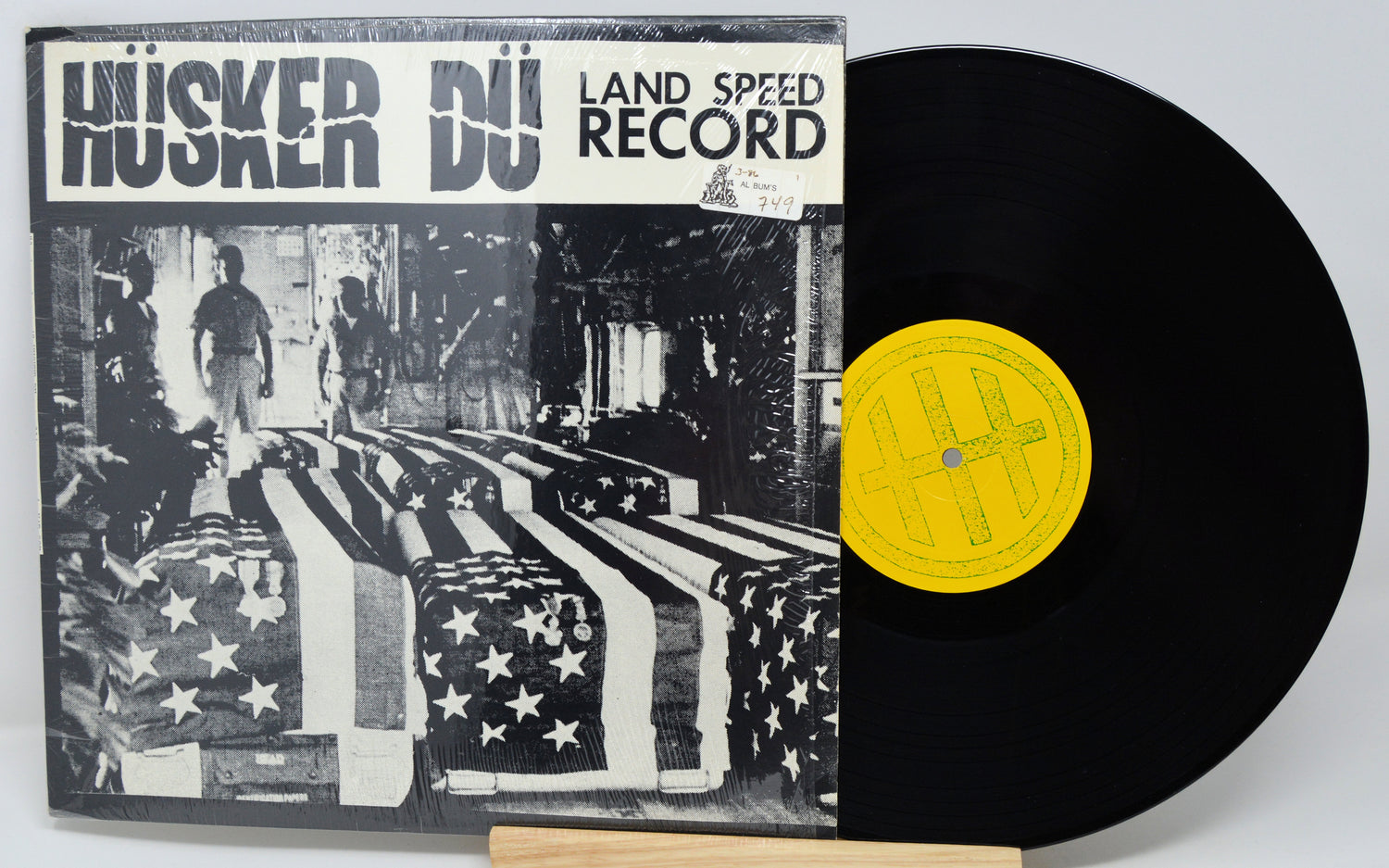 Vinyl record with 'Back to the Future' movie soundtrack cover
