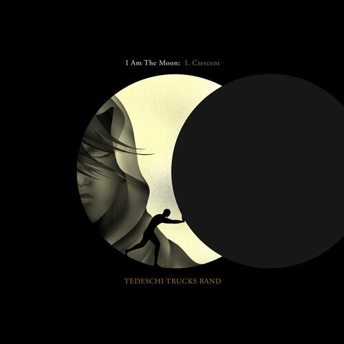 Album cover for Tedeschi Trucks Band's 'I Am The Moon: I. Crescent' featuring a crescent moon with silhouette figures