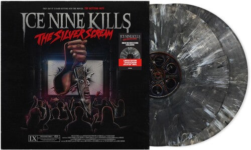 Vinyl record with 'Ice Nine Kills' album cover featuring a dark, intense design.