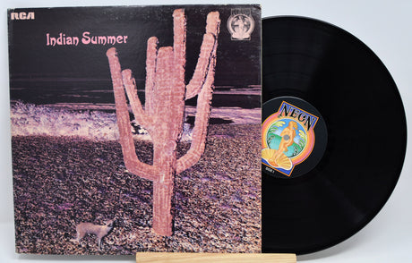Front cover of Indian Summer vinyl LP featuring large cactus and RCA Neon label