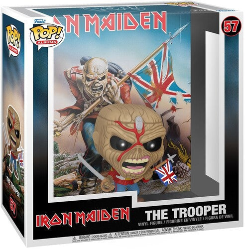 The Trooper Funko Pop! by Iron Maiden in original packaging with album cover art