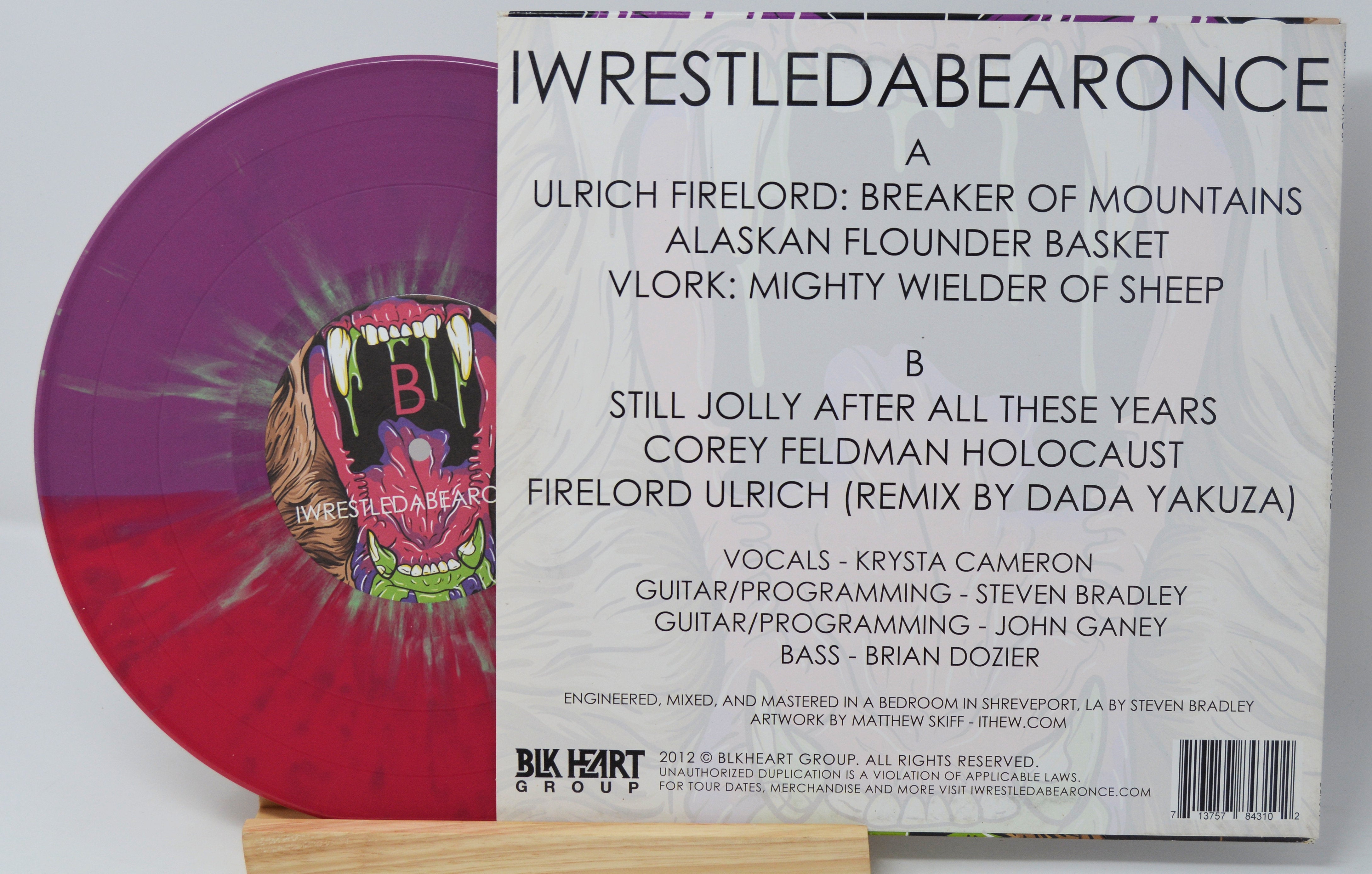 Iwrestledabearonce - Self Titled, Vinyl Record, 10 Inch, Splatter