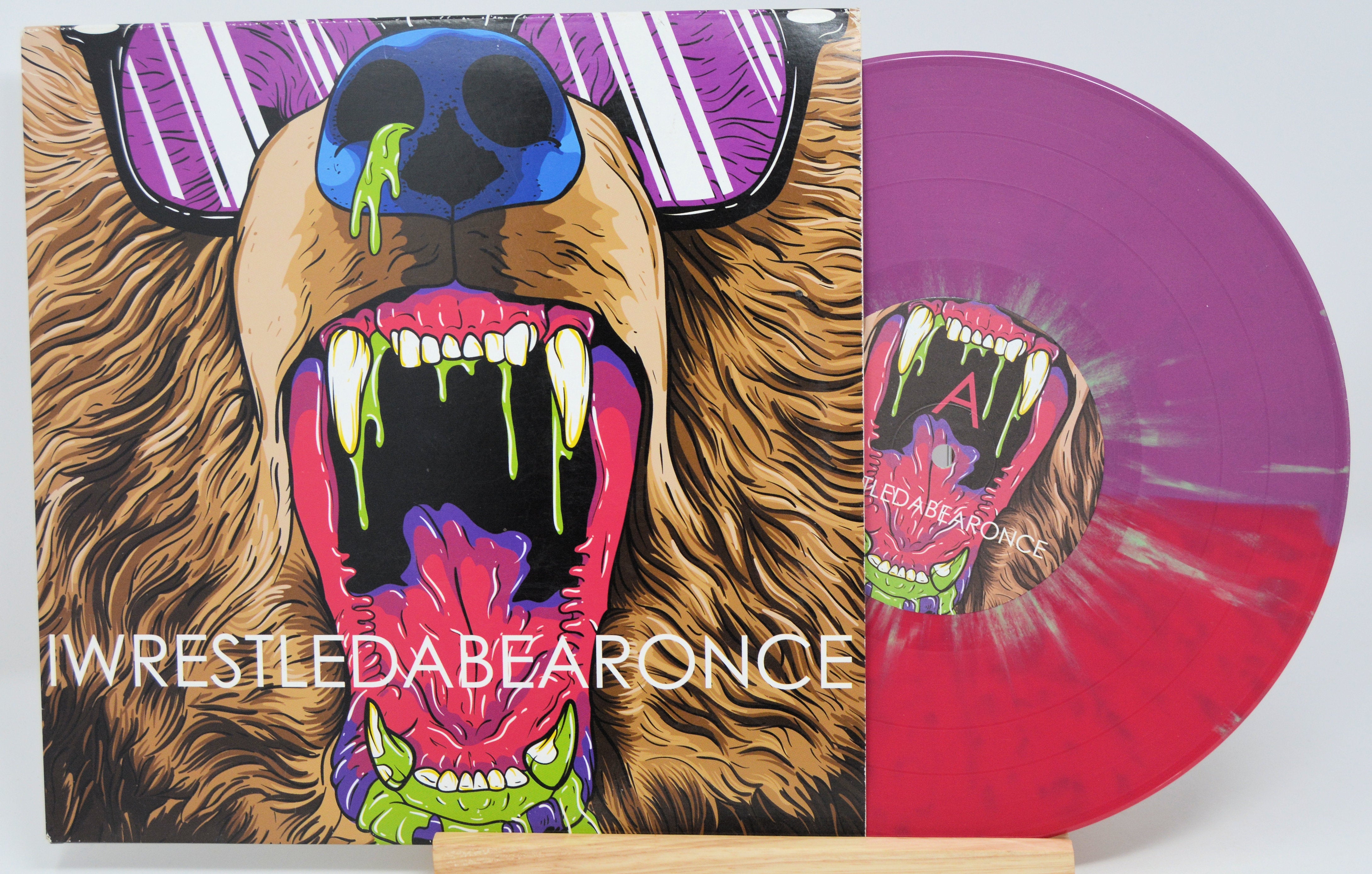 Iwrestledabearonce 廃盤 メタルコア 未開封 CD EP Iwrestledabearonce - Self Titled, Vinyl Record, 10 Inch, Splatter