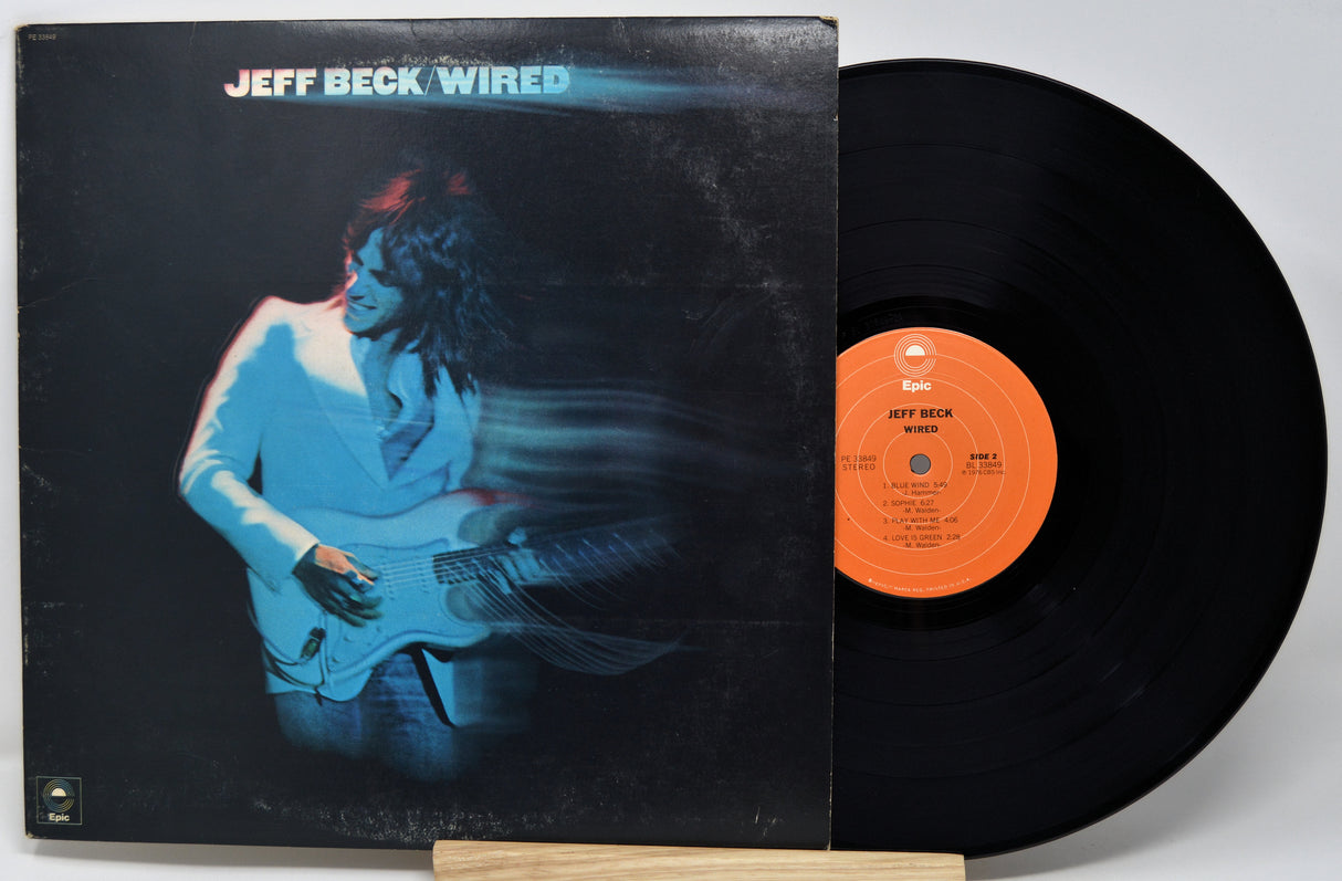 Vinyl record with cover featuring Jeff Beck and album title 'Wired'.