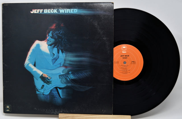 Vinyl record with cover featuring Jeff Beck and album title 'Wired'.