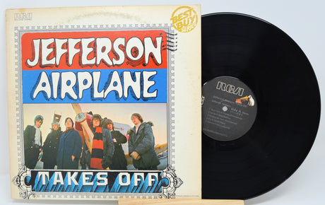 Vinyl record and cover of 'Jefferson Airplane Takes Off' by Jefferson Airplane