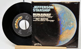 Vinyl record and its cover featuring Jefferson Starship on a white background