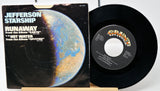 Vinyl record and cover with 'Jefferson Starship' album art on a white background