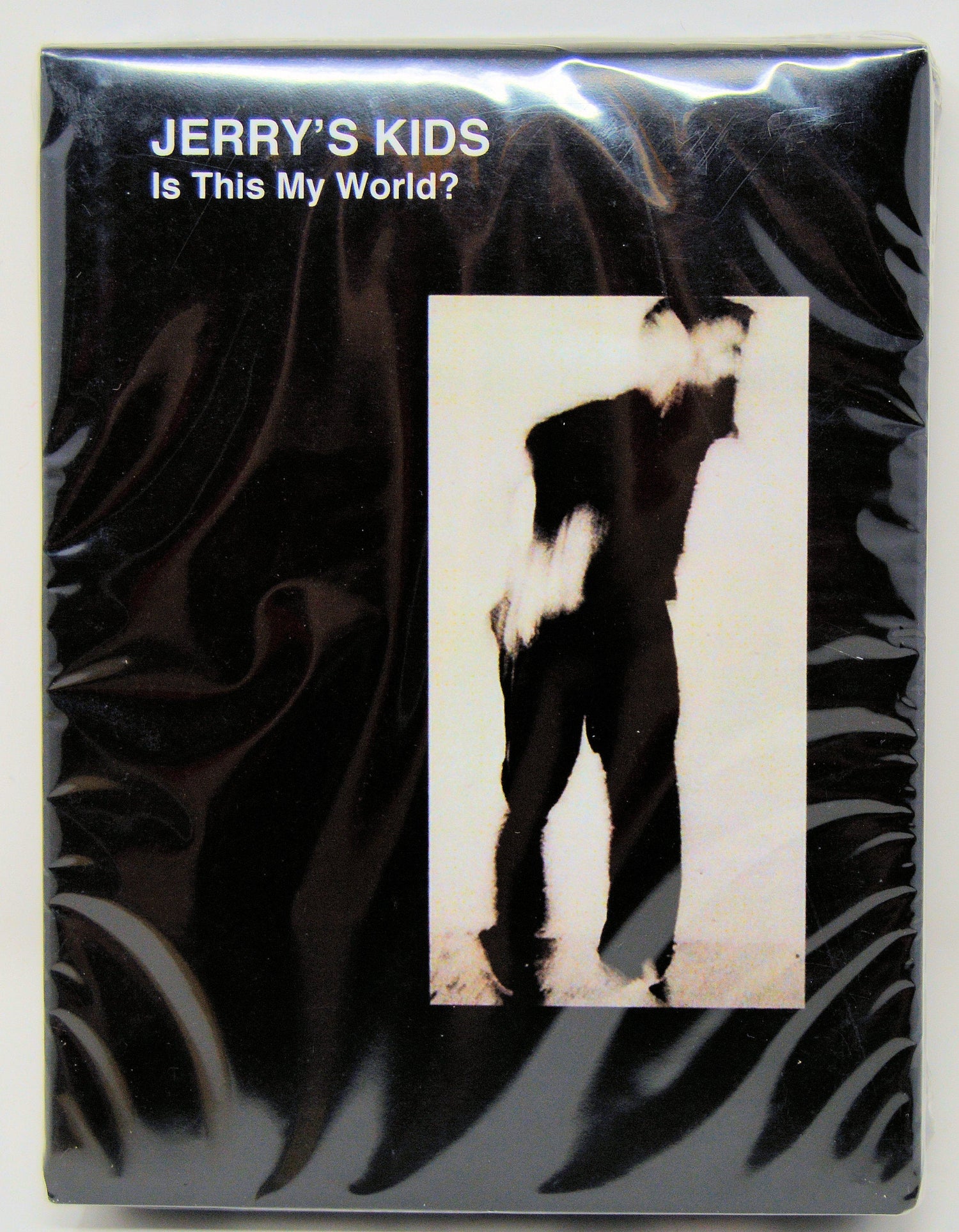 Front cover of Jerry's Kids 'Is This My World?' 8-track tape with blurred figure artwork
