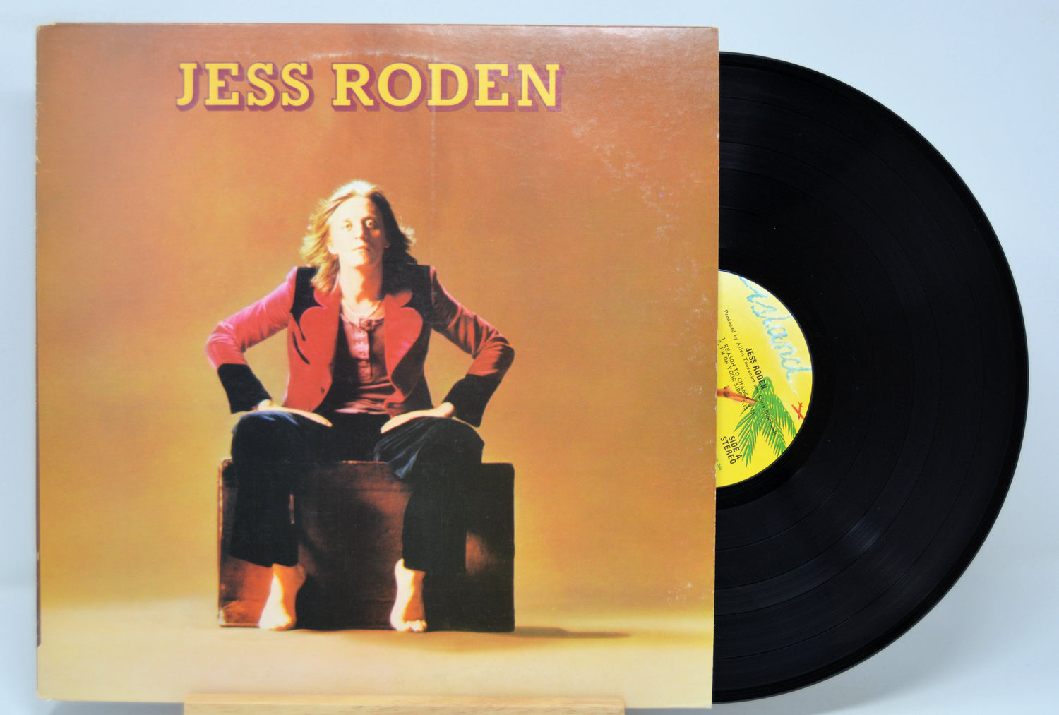 Vinyl record with a cover featuring 'Jess Roden' and an image of a person sitting.