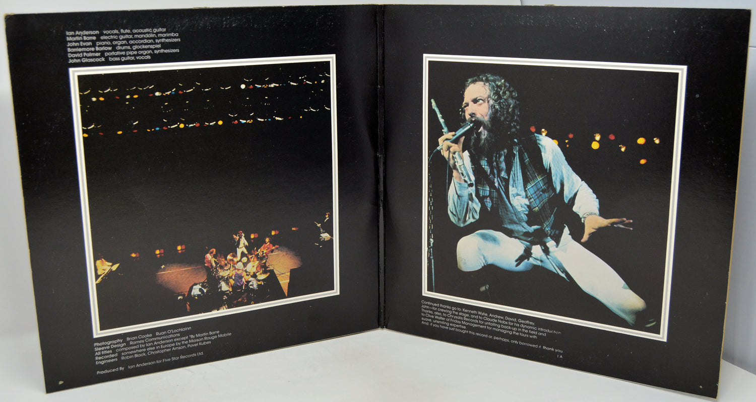 Album cover with two images: one of a night scene and another of a person singing into a microphone.