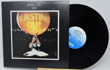 Vinyl record and cover of Jethro Tull's 'Bursting Out' live album.