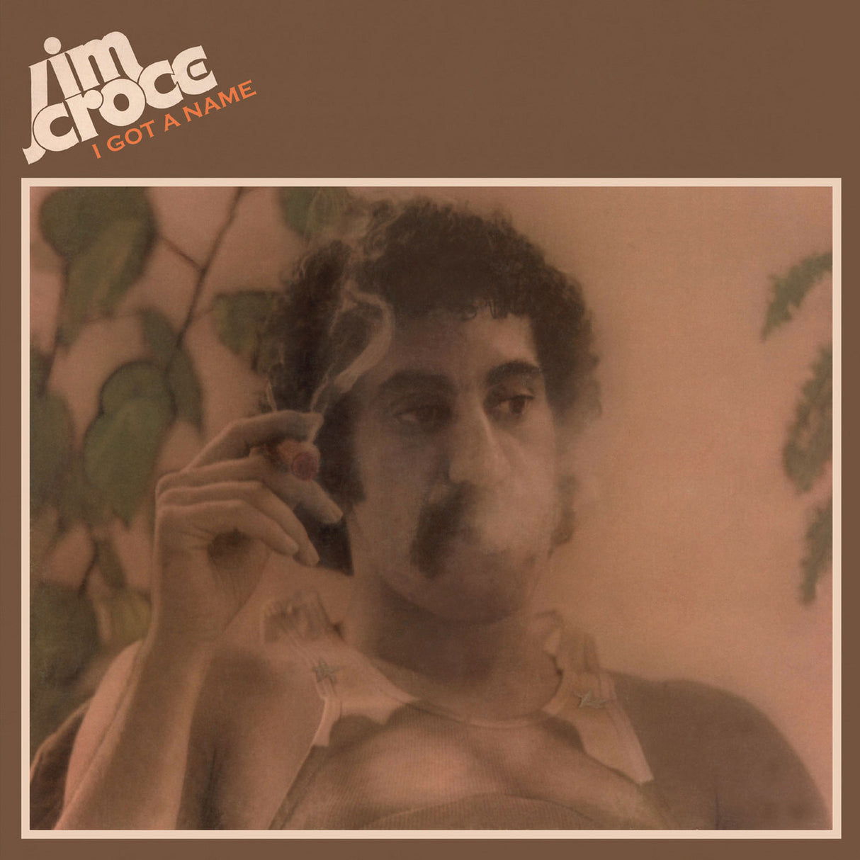 Jim Croce Ive Got A Name Vinyl Album Cover featuring a picture of him smoking a cigar.