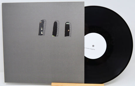 Jim O'Rourke No More Organs vinyl record in unique die-cut grey cover