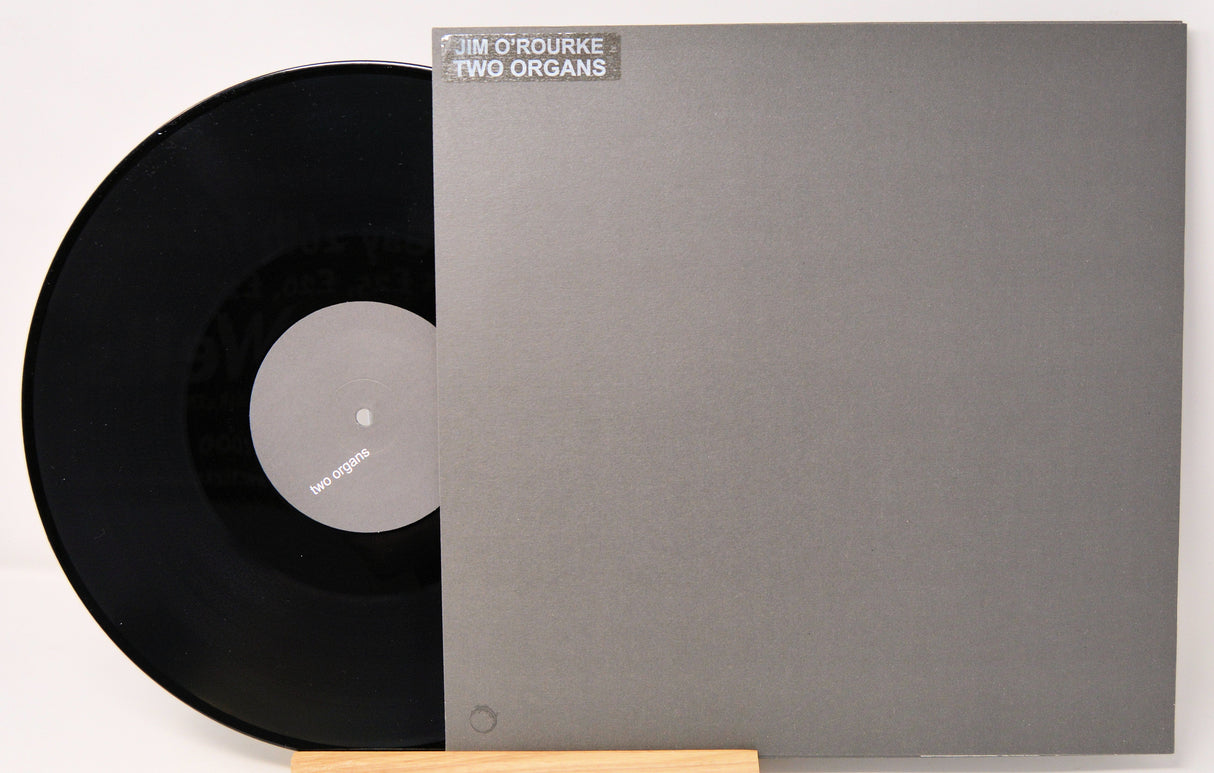 Jim O'Rourke Two Organs vinyl record with minimalist grey sleeve