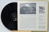 Back cover and vinyl record of Jim Reeves' Tall Tales and Short Tempers LP, featuring album notes and tracklist