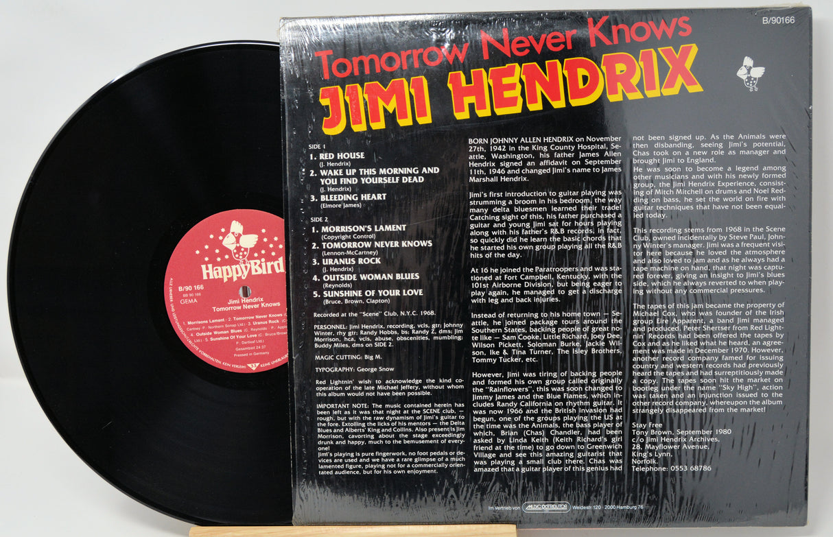 Vinyl record and cover for 'Back to the Future' movie soundtrack on a white background