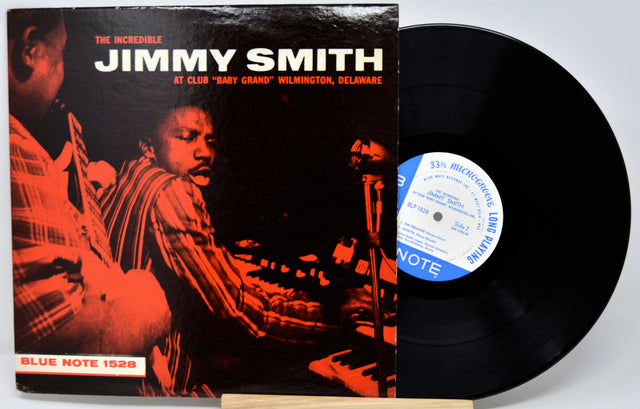 Vinyl record with cover featuring Jimmy Smith and Blue Note label