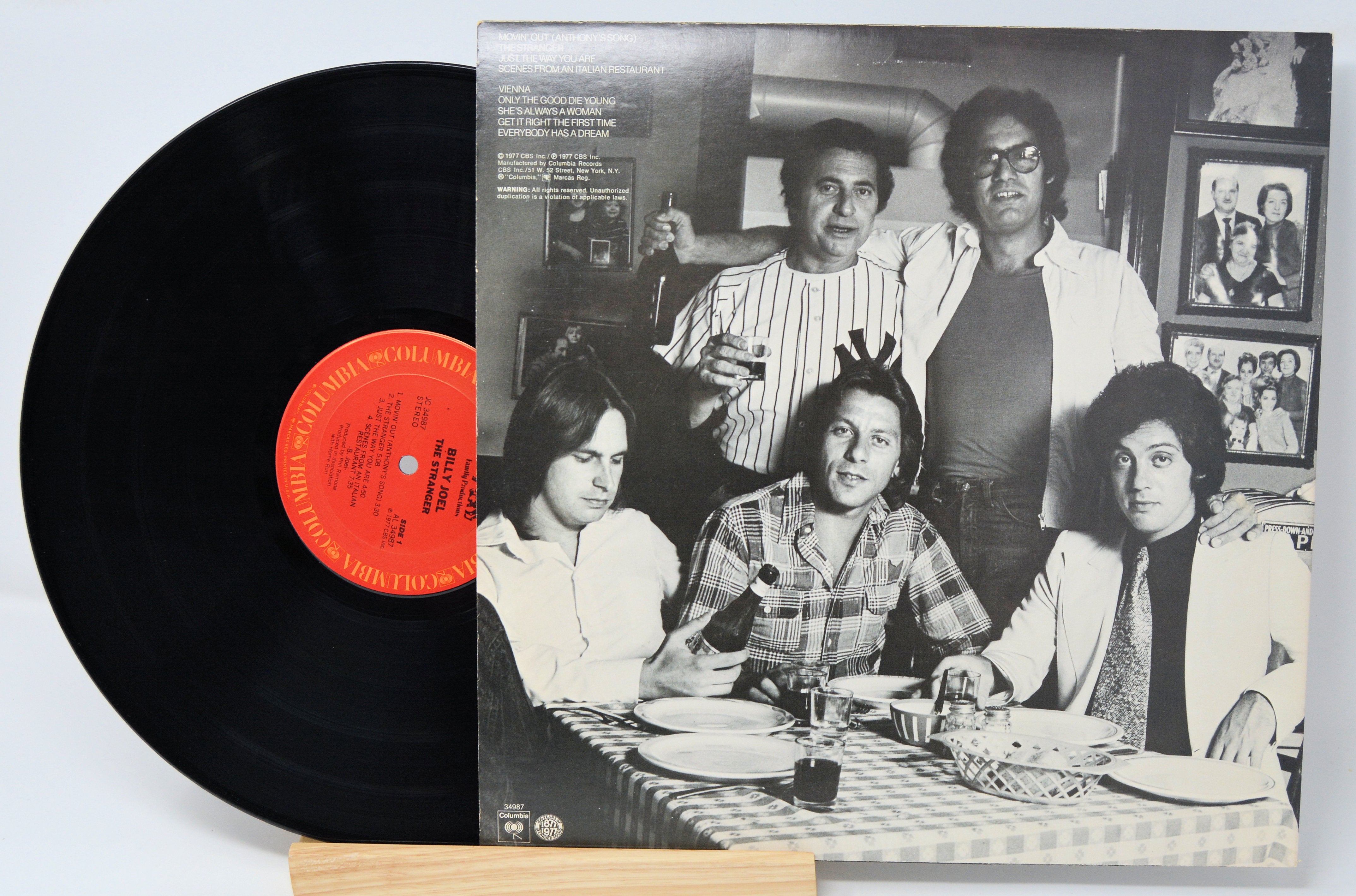 Billy Joel - The Stranger, Vinyl Record Album LP, Original Billy Joel - The Stranger, Vinyl Record Album LP, Original