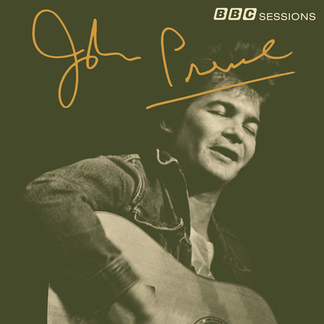 Album cover with a John Prine signature and 'BBC Sessions' text on a dark background
