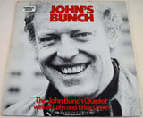 Front cover of John's Bunch LP with close-up portrait of John Bunch and bold album title