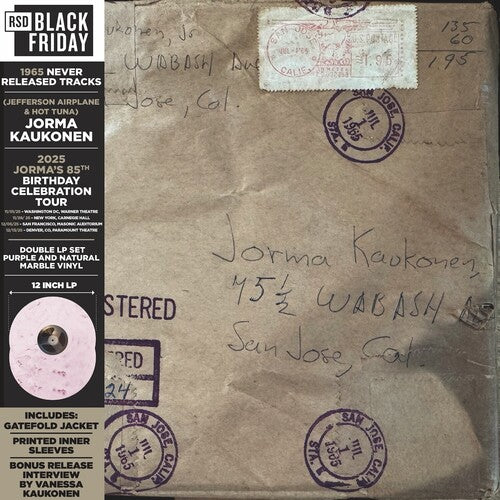 Jorma Kaukonen 1965 RSD Black Friday limited edition LP featuring rare unreleased tracks in a vintage-inspired package