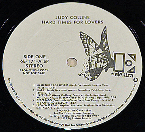 Judy Collins, Hard Times For Lovers, Vinyl Record Album LP – Joe's