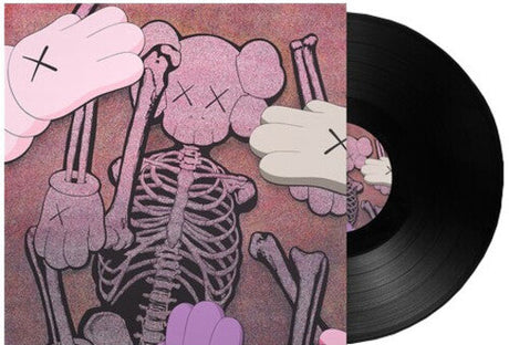 KAWS Skeleton vinyl record with vibrant Companion hand artwork on cover