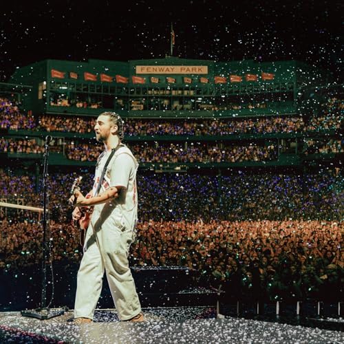 A vinyl record album cover featuring a live performance by Noah Kahan at Fenway Park. The image shows Noah Kahan on stage with a crowd in the background.