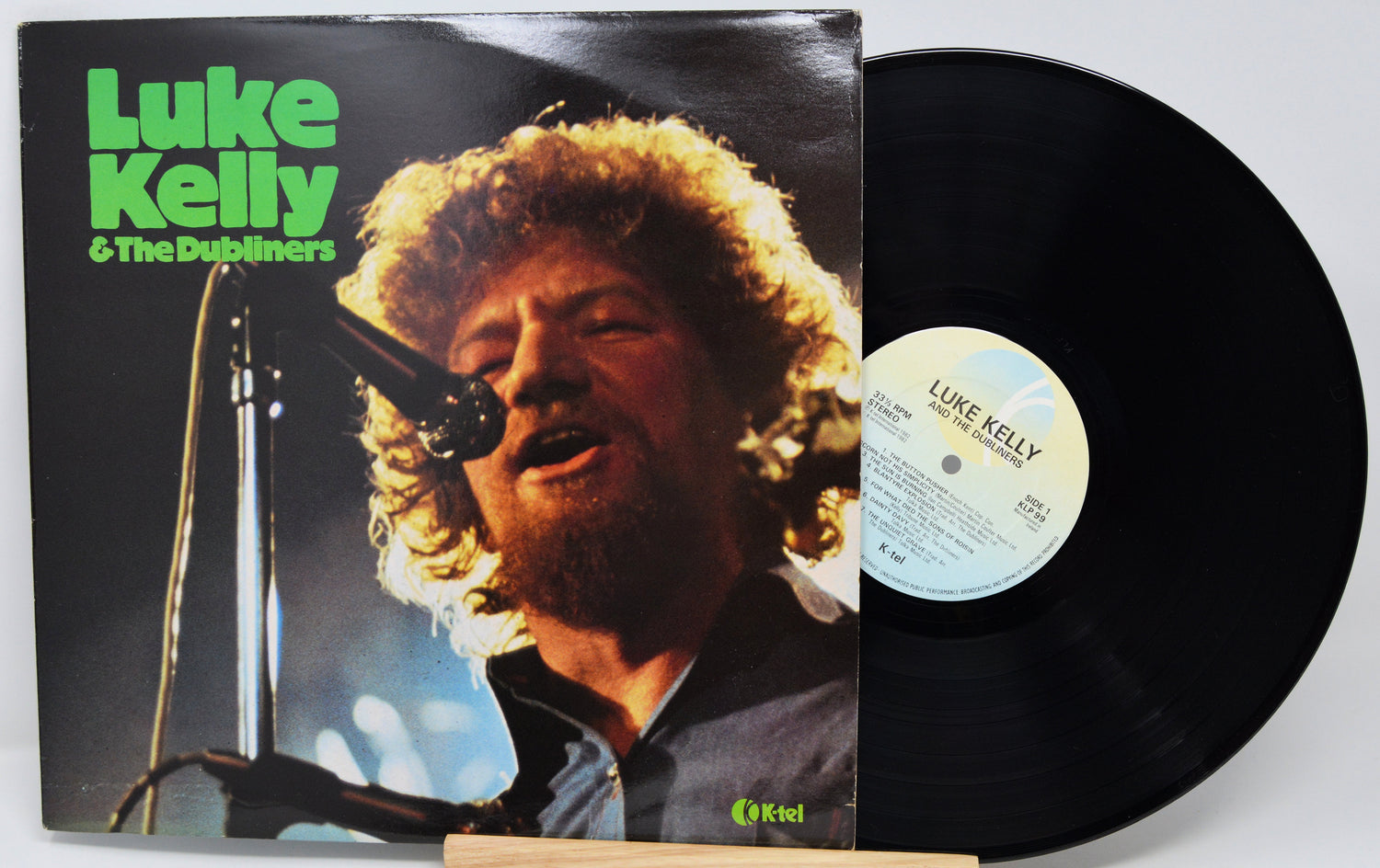 Vinyl record with cover featuring Luke Kelly and The Dubliners