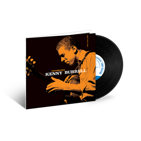 Vinyl record and cover featuring a musician with 'Introducing Kenny Burrell' text.