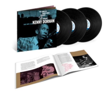 Vinyl record set with cover and booklets featuring Kenny Dorham on a white background