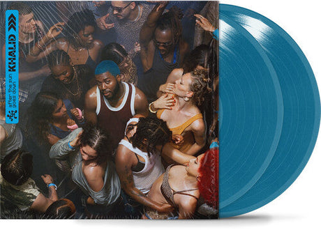 Khalid Scenic Drive Deluxe Edition double blue vinyl with vibrant crowded party cover art