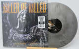 Front cover of Killer Be Killed Reluctant Hero LP with silver & black swirl limited edition vinyl